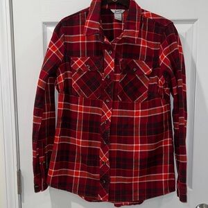 Duluth Trading Co. Red Plaid Shirt S